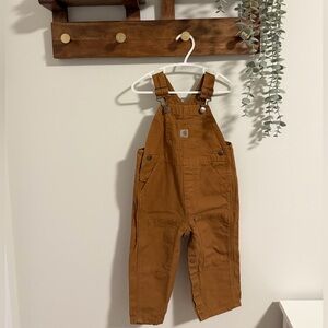 Carhartt Kids Overalls in Warm Brown